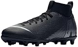  Nike JR Superfly 6 Club FG/MG, Zapatillas de fútbol Sala Unisex Adulto, Negro (Black/Black 001), 36.5 EU