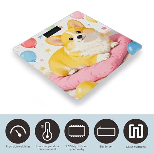 Corgi Báscula Digital de Baño Precisa y Estable miniatura 3