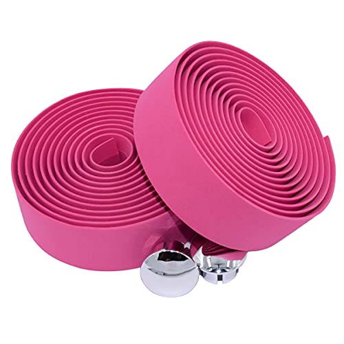 KINGOU Pink EVA Road Bike Handlebar Tape Cycling Tape Bar Wraps - 2PCS Per Set