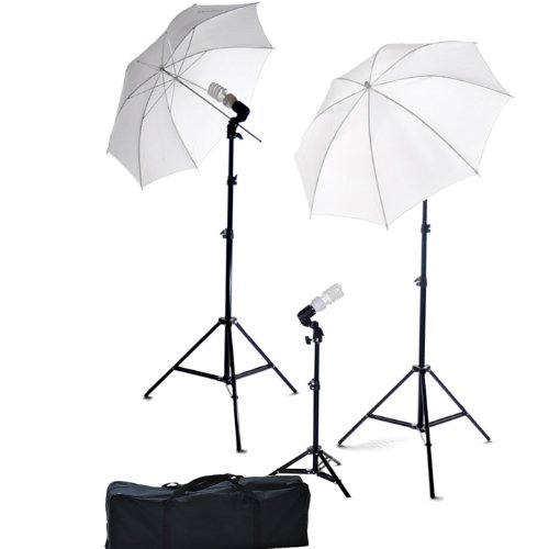 ephotoinc ePhoto Photography Video Portrait Studio Light Kit Photo Umbrella Continuous Lighting Kit with Carrying Case DK3B
