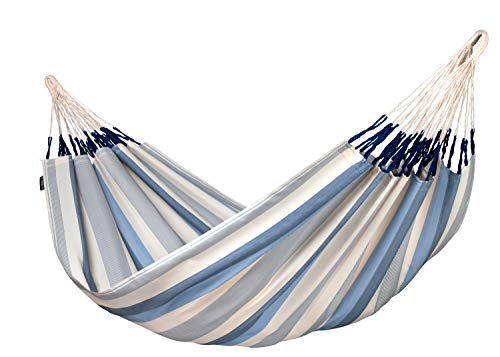 La Siesta Brisa Classic Hammock, Handmade, Weather-Resistant, Tear-Resistant Hammock For Indoor & Outdoor Relaxation, Size-Double - Sea Salt #TOP12