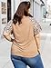 Women's Crewneck Bell Short Sleeve Tops Plus Size Summer Tunic Tees Blouse Loose Casual T Shirts (A-01_Khaki,3X)