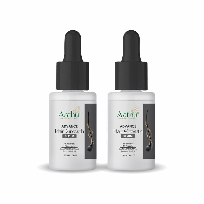 Aathu Advance Hair Growth Serum (Pack 2) | White |60g | Scented | For Personal Care and Use