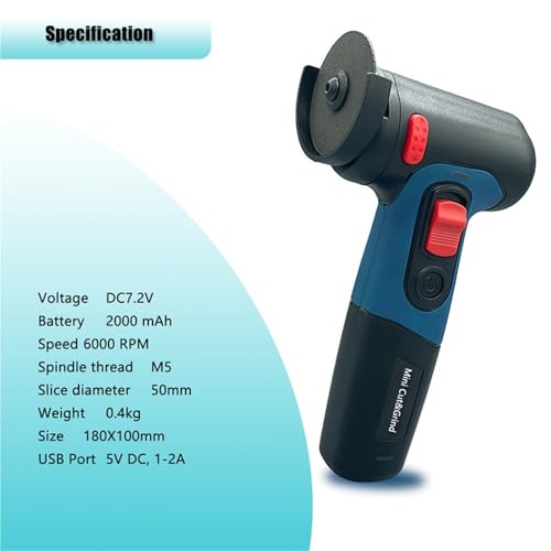 Amoladora angular compacta de 7.2V para solucionar cortes difíciles en espacios reducidos 5