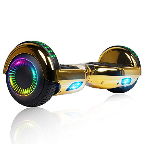 Felimoda Hoverboard, 6.5 Inch self Balancing Hoverboard with LED Light Flashing Wheel for Kids Ages 6-12