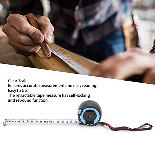 Tape Measure 10 ft, Easy Read Thicker Woodworking Measuring Tape Retractable, Accurate Self Lock Tape Width 19mm, Total Length - Image 4