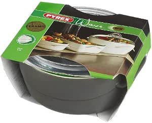 Pyrex Teglia Da Forno Rotonda 24,1 Cm, Vetro Temperato, 60% Più Profonda, 2,5 Litri, Adatta A Forno, Microonde E Lavastoviglie - 2