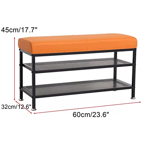 Banc étagère à chaussures d'entrée résistant pour petits espaces et couloirs