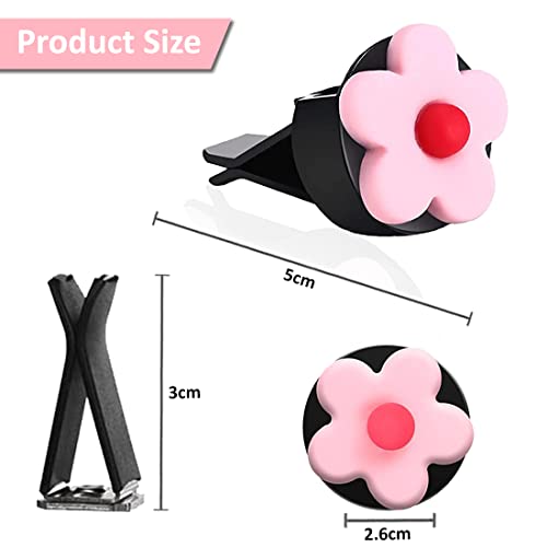 8 Pcs Cute Vibrant Daisy Flower Car Air Vent Clips Colorful Fresheners Charms Air Conditioning Outlet Interior Accessories Automotive For Women & Girls #TOP7