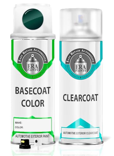 ERA Paints 2A1/2A2/J4 - Rainforest Green Metallic for PORSCHE Exact Match Automotive Touch Up Paint Spray - Essential Kit