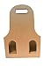 Produktbild Flaschenverpackung Hellbraun 27x9x41cm für DREI Flaschen