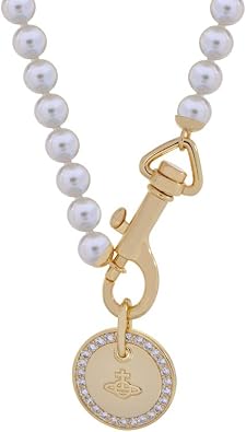 Saturn Necklace for Women - Pearl Coin Saturn Pendant, Punk StyleGold