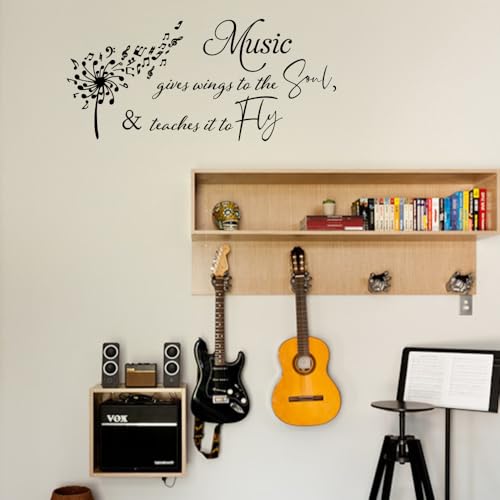 Vinilo Decorativo Fencosyn Música 55x25 cm Negro miniatura 2