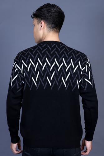 Image of GODFREY Full Sleeve Woolen Sweater for Man Winter Wear - Round Neck Pullover Regular Fit