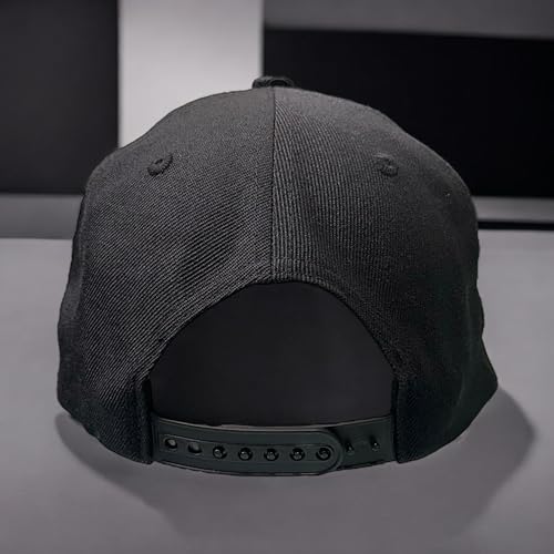 Embroidered Ash Anime Inspired Ketchum Costume Cap in Black on Black 3D Puff Design, AP Custom Snapback Flatbill League Trainer Anime Cosplay or Halloween4