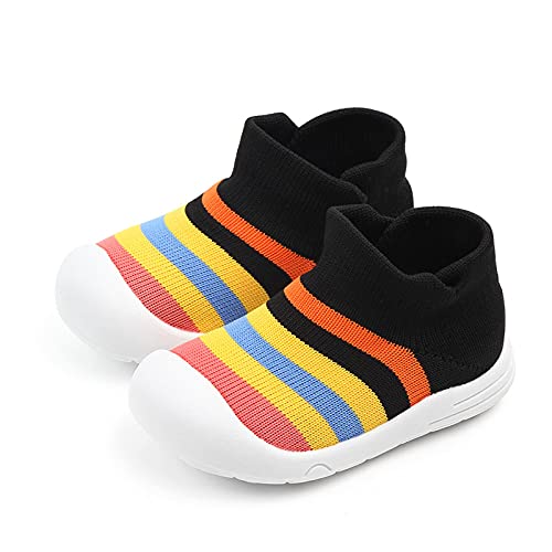 Sock Shoes Toddler,0-3 Years Newborn Boys Girls Cartoon Fleece Warm The Floor Socks Non Slip Prewalker Shoes2