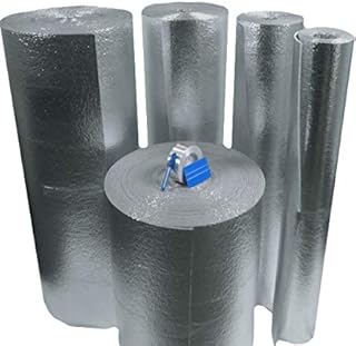 Ez-cool Vehicle Van Car Truck SUV RV Insulation Kit (100 Sq. Ft Insulation, 25' Foil Tape) Heat and Sound Automotive Insulation for Restoration Projects