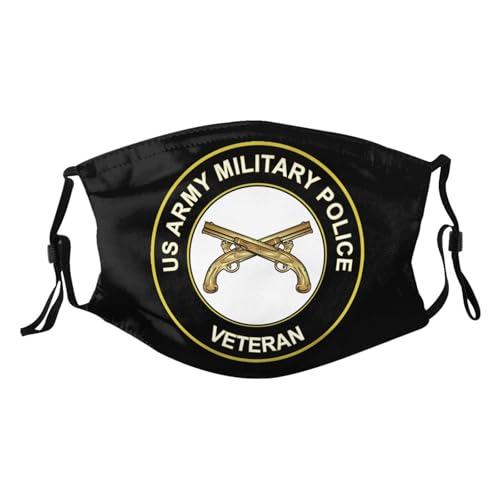 United States Army Veteran Military Police Veteran Adult Dust Mask Adjustable Dust Face with 2 Filter32