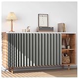 XYUERU Tende for armadietti da Cucina, Tende Antipolvere for Guardaroba, Pieghevoli sotto i pensili, Copertura for mensole for Guardaroba e Bagno(Gray,90x70cm)