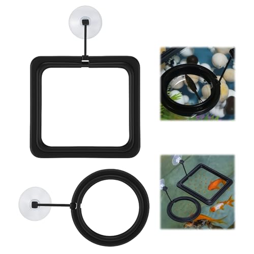 2PCS Fish Feeding Rings for Betta, Goldfish & Guppy