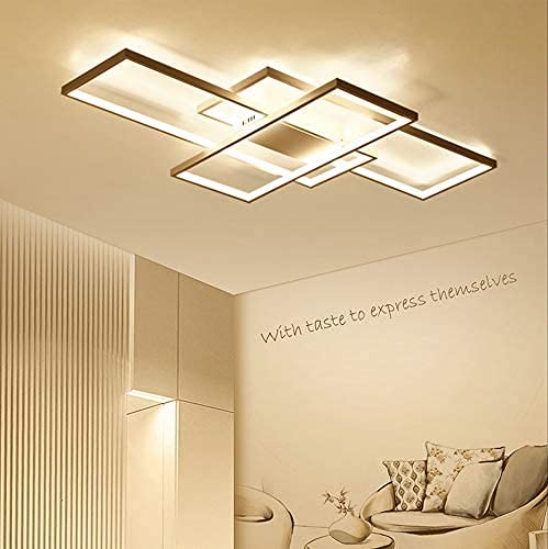 Chandelier LED dimmable avec télécommande et lignes créatives pour un plafonnier de cuisine - 6