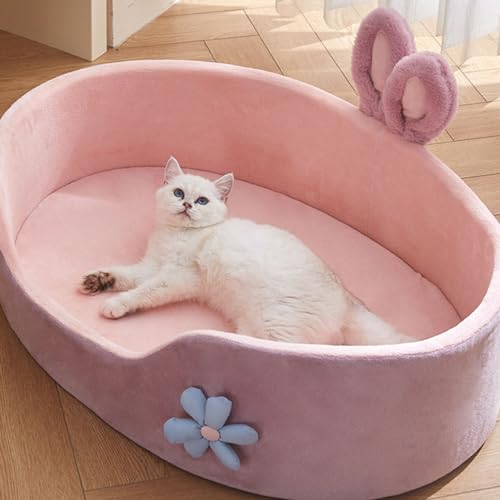 Chaise longue apaisante rose de qualité supérieure pour chat - 4