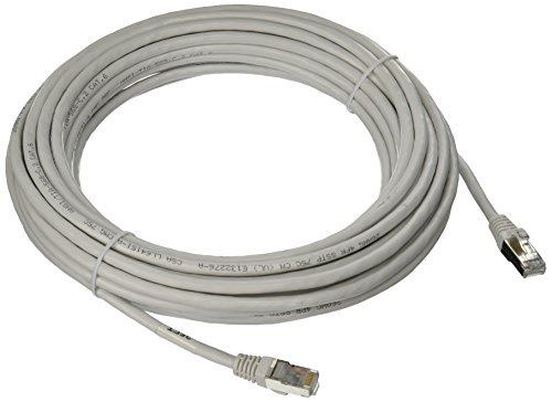 C2G 00930 Cat6 Cable - Snagless Shielded Ethernet Network Patch Cable, White (35 Feet, 10.66 Meters)