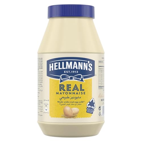 Hellmanns Mayonnaise Ideal as a dip dressing or spread Real 100% recycled plastic bottle 915g