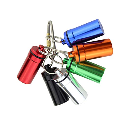 Lioobo 6 peças porta-comprimidos selados, porta-comprimidos para viagem, porta-comprimidos