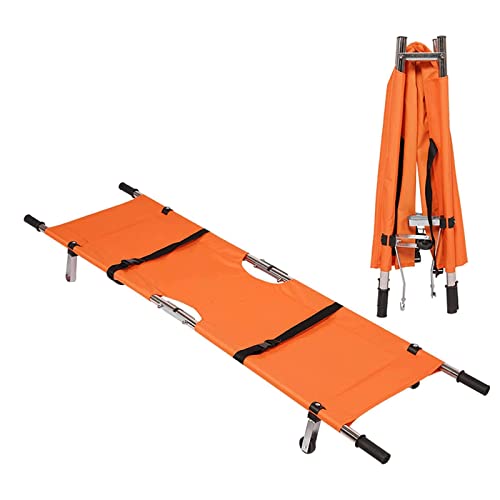 Civière médicale d'urgence orange idéale terrains de sport