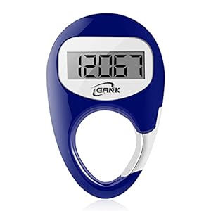 iGANK Simple Walking Pedometer Step Counter for men women kids
