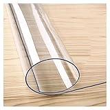 IXIETY Bodenschutzmatte Schreibtischunterlage, Stuhlmatte, transparent, PVC, Bodenschutz, Computerstuhl-Matte for Hartböden,1,5mm-80/100/120/140/160cm breit,Für Parkett/Laminat/Teppichboden (Color :
