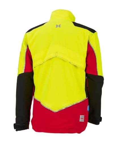 Forstjacke Kox Stretch Elch 2.0 in Rot/Gelb Größe S