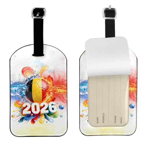 Belgium 2026 Pride Luggage Tag with Privacy Protection,Travel Luggage Identifier,Fashionable Travel Accessory