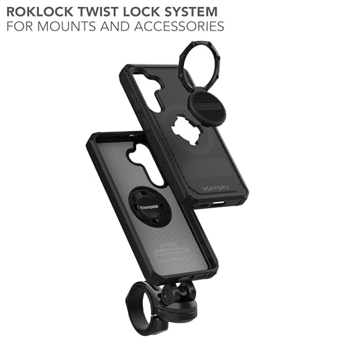 Image of Rokform - Galaxy S24 Case, Rugged Series, Magnetic Case with Twist Lock, Drop Tested Armor (Black)