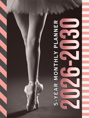 Carnet de notes 2026-2030 rigide haut de gamme style ballet pour planification 5 ans - 2