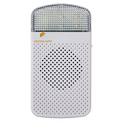 Safeguard Supply - LRA-DCRXS-L Plug-in Loud Wireless Chime Receiver with Flashing Strobe & Volume Control - Add-on Expansion Receiver for LRA Series Long Range Transmitters and Doorbell Kits