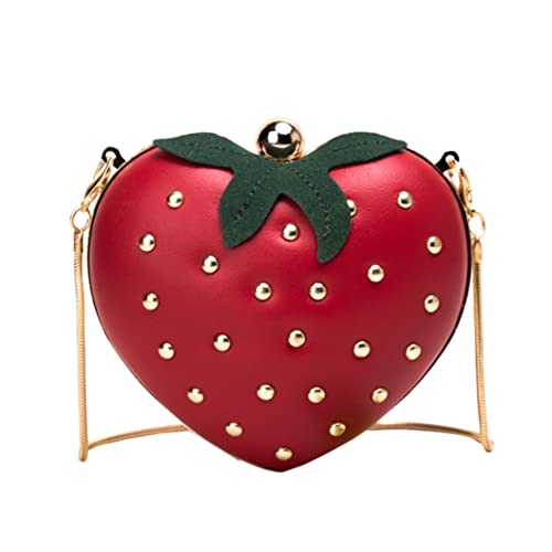 Sac à bandoulière fraise mignon pour les balades d'été - Petit sac à main fille