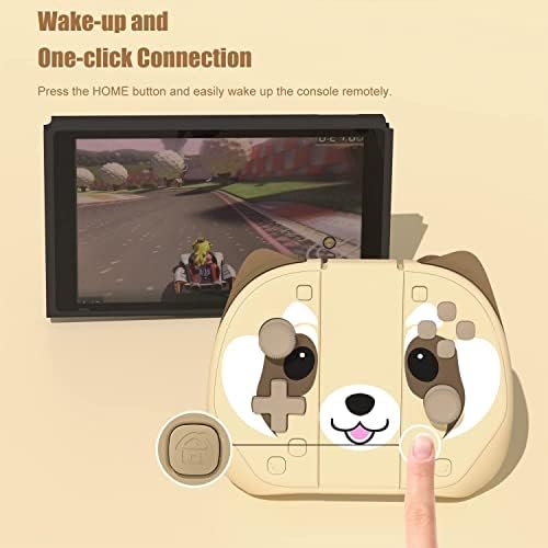 Mytrix Wireless Controller Compatible with Switch/Lite/OLED, Pro Controller with Switch  Replacement, Remote Joystick Gamepad with Grip, Support Wake-up/Turbo/Motion, Yellow