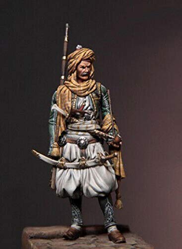 Figura modelo de resina 1:32 Hombre antiguo con sombrero miniatura 1