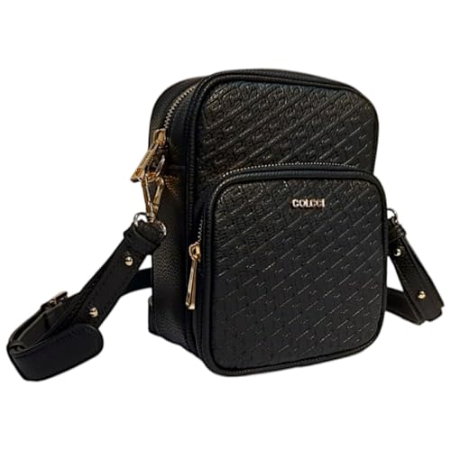 Bolsa Colcci Tiracolo Câmera Bag Com Monograma (Preto)