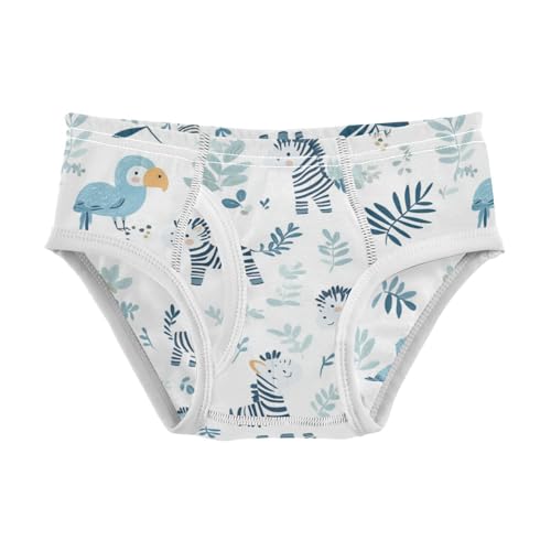 Wusikd Zebras Boys' Underwear Cotton Parrots Boys Briefs Soft Toddler Underwear 2T