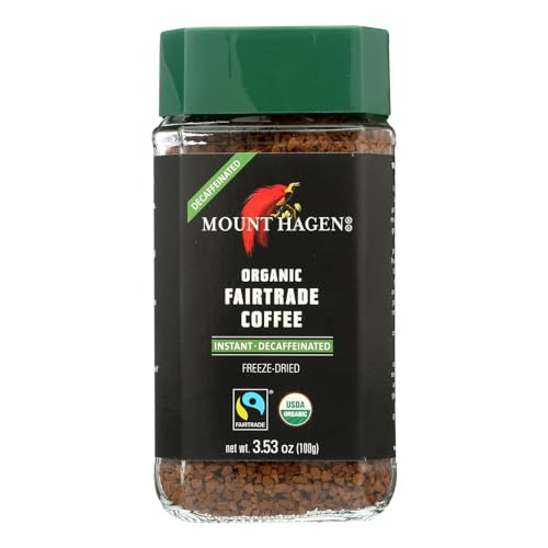 MOUNT HAGEN, Organic Fair Trade Coffee,Instant Decaffeinated, Pac...