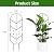 2 Pack 30'' Large Metal Plant Trellis for Climbing Plants, Tall Plant Support for Indoor & Outdoor Use, Modern Decorative Trellis for Potted Plants (2 Pack)