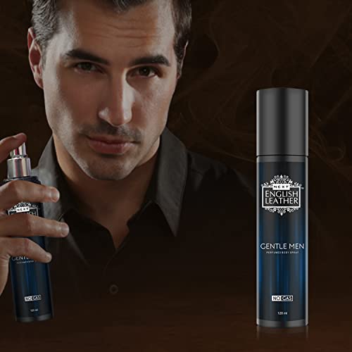 Image of Next Care English Leather Gentle Men Perfume Body Spray for Men & Women - 120 ml | A Refined Blend of Bergamot, Pineapple, Jasmine, Rose, Patchouli, Oakmoss & Vanilla