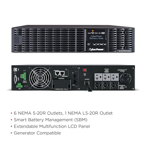 Image of CyberPower OL2200RTXL2UN Smart App Online UPS Battery Backup