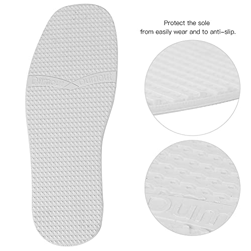 Acouto Semelle de Rechange en Caoutchouc Antidérapante, Résistante à l'usure, avec Grain Surélevé pour Chaussures en Cuir, 1 Paire – vue 2