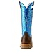 ARIAT Men's Ringer Cowboy Boot, Bright Blue Patent/Tobacco Toffee, 11