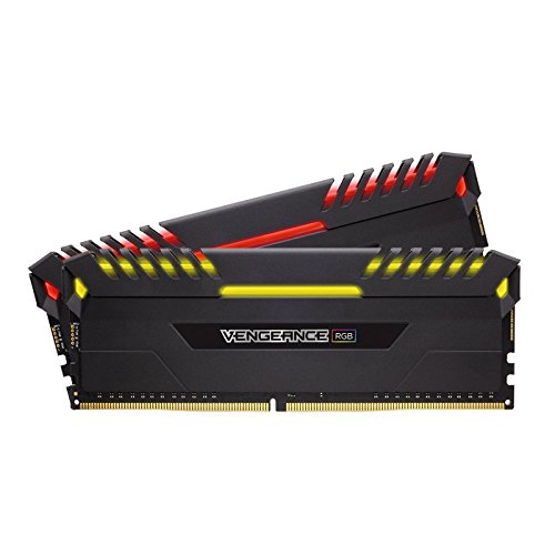 CORSAIR VENGEANCE RGB 16GB (2x8GB) DDR4 3200MHz C16 Desktop Memory - Black
