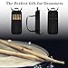 Drumstick Holder Drum Stick Bag Holder Hanging With Crossbody Shoulder Strap Drum Sticks Bags Container Up To 4 Pairs Drumstick Storage for Percussion Rock Band Jazz Acoustic Drummer Practice Students